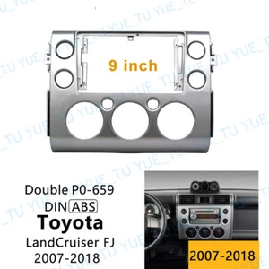 Car Radio Stereo Fascia Frame Panel Trim w/Harness for Toyota FJ Cruiser 2007~18 - Picture 1 of 4