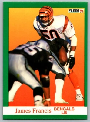 1991 FLEER JAMES FRANCIS CINCINNATI BENGALS #20 - Image 1 of 2