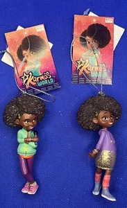 2 Kurt Adler Karmas World Christmas Tree Ornaments New Girl - Picture 1 of 5