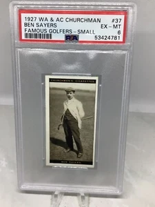 1927 Churchman Famous Golfers Small #37 Ben Sayers PSA 6 - Bild 1 von 2
