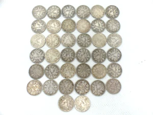 38 Silbermünzen Kaiserreich 1/2 Mark 1905 - 1919 - Bild 1 von 8