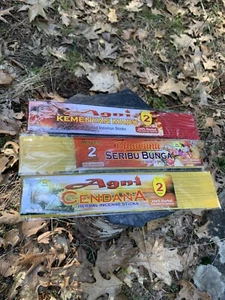 Bali Incense Sticks x3 packs, Handmade Balinese Incense Extra Thick 2 hours - Picture 1 of 6