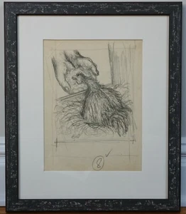 GARTH WILLIAMS ~ ILUSTRACIÓN DE LIBRO ORIGINAL ENMARCADA ~FLOSSIE AND BOSSIE - Imagen 1 de 7