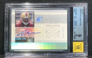 SPX Frank Gore #200 2005 cubierta superior, novato, automático, parche de camiseta, serie #/1275 - Imagen 1 de 3