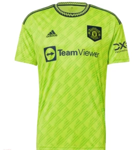 Adidas Men's Manchester United 22/23 Third Jersey Semi Solar Slime HE2981 g - Picture 1 of 5