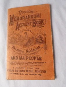 1907/1908 Pierce’s Memorandum and Account Book World’s Dispensary Medical Assoc. - Picture 1 of 13