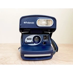 Blue Polaroid One Step Express 600 Bubble Camera/Tested, Working & Easy to Use - Picture 1 of 8
