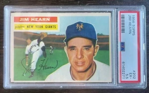 1956 Topps Baseball #202 Jim Hearn PSA 5.5 - Picture 1 of 2