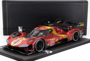 MODELLINO AUTO STATICO BBR FERRARI 499P WINNER LE MANS 2023 CALADO SCALA 1/12 - Foto 1 di 8