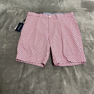Pantalones Cortos Polo Golf Ralph Lauren Para Hombres 34 Rosa Estampado Paisley Calce Clásico Golf Nuevos Foto 1 de 4