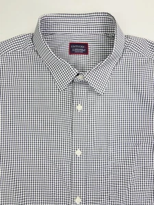 Camisa Untuckit Talla 3XL Para Hombres Blanca Negra Cuadros Manga Larga Nylon Logo Etiqueta - Imagen 1 de 10