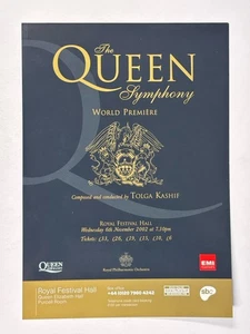 The Queen Symphony Flyer World premiere Original Royal Festival Hall 2002 - Picture 1 of 12