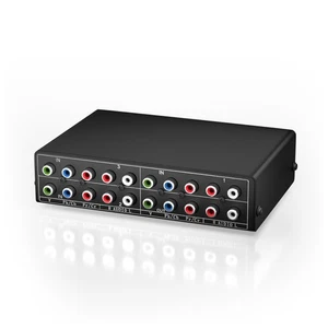 2X(3-Way RGB Component AV Video Audio Selector Output Ypbpr7055 - Picture 1 of 8