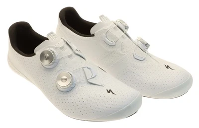 Zapatos de ciclismo de carretera Specialized S-Works Antorch 41,5 EU WIDE BOA blanco ligero uso Foto 1 de 4