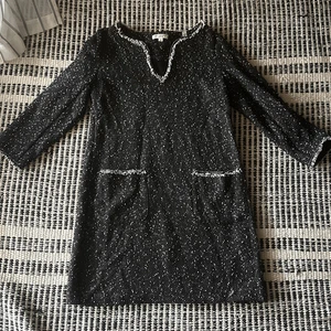 Abito Cambio Max Studio London Taglia S Nero Tweed - Foto 1 di 6