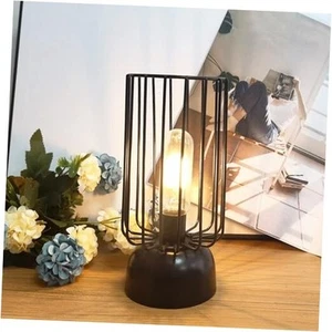 Battery Powered Table Lamp Cordless Night Light Vintage Bedside Lamp - Picture 1 of 7