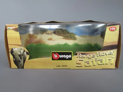 D80 Scatola Vuoto Originale Burago 1575 Rover Safari 1/26 Bijoux Collezione - Immagine 1 di 4