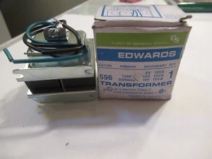 Edwards 596 Class 2 Low Voltage Signaling Transformer - Picture 1 of 4