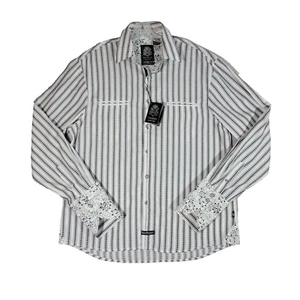 English Laundry Shirt Mens 2XL Blaque Label By Christopher Wicks Contrast Cuffs - Picture 1 of 18