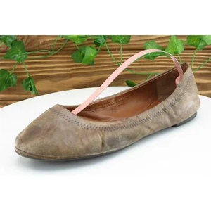 Lucky Brand Women Sz 6.5 M Brown Ballet Leather Shoes - Picture 1 of 8