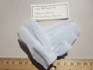 483 ANHYDRITPROBE. NAICA, CHIHUAHUA, MEXIKO. WUNDERSCHÖN. EX OLD ROCK SHOP - Bild 1 von 6