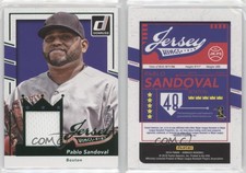 2016 Panini Donruss Jersey Kings Green /99 Pablo Sandoval #JK-PS