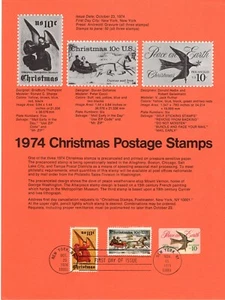 USPS Souvenir Page #1550-52 Christmas Issues USPS #7420 ST2957 - Picture 1 of 1