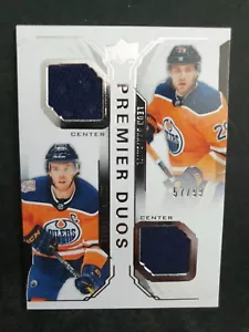 2018-19 Upper Deck Premier Duals Jersey #PDMD McDavid/Draisaitl #57/99 - Picture 1 of 2