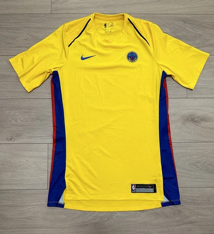 Golden State Warriors Team Issued Size medium tall pro cut jersey warm up Shirt Cover