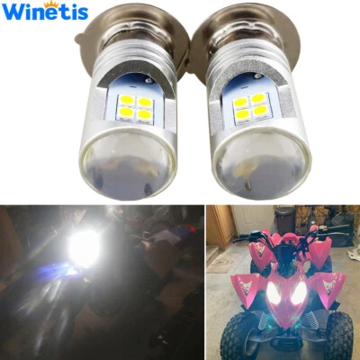 2X Bombillas de faros Super LED para Kawasaki KLF400B Bayou 4x4 1993-1999 A-3603BP Foto 1 de 4