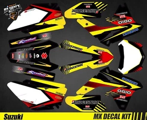 Kit Deco Moto für / Mx Decal Kit für Suzuki RM-Z - Yellow Strip - Bild 1 von 1