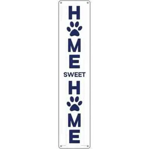 Home Sweet Home Paws 3"x12" metal street sign plaque Home Door Garage Wall - Picture 1 of 1