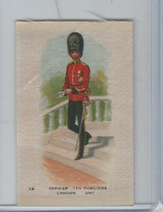 SC10 BAT Silk, Regimental Uniforms Canada, 1910, #28 7th Fusiliers, London - Picture 1 of 1