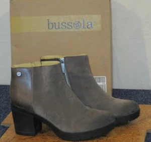 Bussola Style NIB Bucharest Grey Suede Leather Ankle Boot - Picture 1 of 10