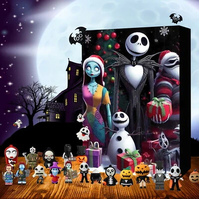 2025 Halloween Advent Calendar Movie Character 24X Surprised Scary Toys for Kids - Image 1 of 4