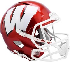 Wisconsin Badgers Unsigned Riddell FLASH Alternate Revolution Speed