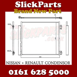 AIR CON CONDENSOR FOR NISSAN QASHQAI 2013 2014 2015 2016 1.2 DIG 1.5 1.6 DCi - Picture 1 of 1