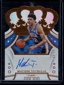 2019-20 Crown Royale Matisse Thybulle Auto /99 #CA-MTH - Picture 1 of 2