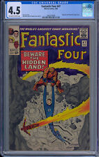 CGC 4.5 FANTASTIC FOUR #47 1ST APPEARANCE MAXIMUS BLACK BOLTS BRO OW/WHITE PAGES
