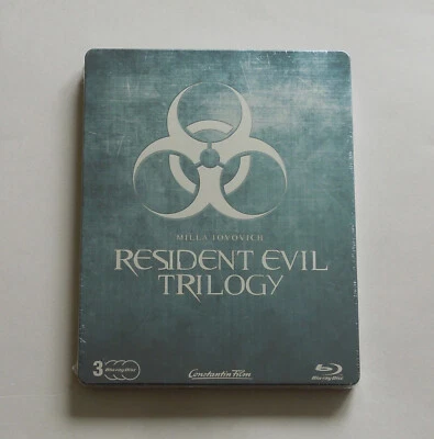 RESIDENT EVIL TRILOGY - GERMANY BLU-RAY STEELBOOK * NEW - APOCALYPSE EXTINCTION - Image 1 of 4