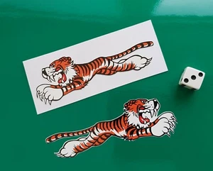 Triumph Tiger Stickers Leaping Tiger 100mm opposite direction x2  - Picture 1 of 1