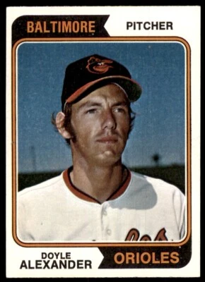 1974 TOPPS DOYLE ALEXANDER BALTIMORE ORIOLES #282 - Image 1 of 2