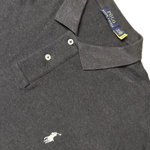 Polo Ralph Lauren Polo Tacto Suave Para Hombres XXL Gris Oscuro Blanco Poni - Imagen 1 de 6