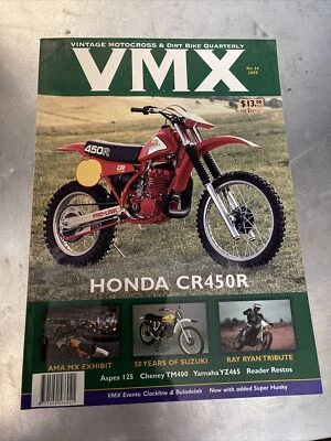 Honda 1981 CR450R VMX No. 24 2005 Vintage Motocross Dirt Bike Magazine book 450R - Image 1 of 4