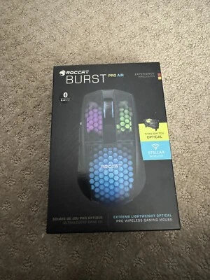 ROCCAT Burst Pro Air Wireless Gaming Mouse NEW - Black - Image 1 of 3