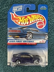 1999 Hot Wheels First Editions '99 Mustang Purple 5sp w/Tan Interior #2/26 VHTF - Imagen 1 de 1