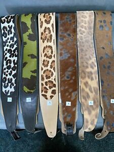 Leather guitar strap Spotted Series Your Choice