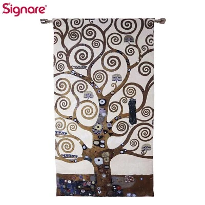 Tapestry Wall Hanging Tree Of Life by Gustav Klimt - Image 1 of 4