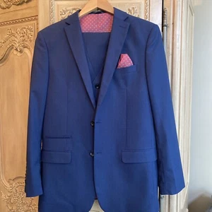 BNWT Isaac Mizrahi Boys' 3 Piece Suit Blue Size 20 - Picture 1 of 7