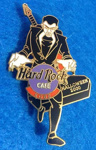 KOBE HALLOWEEN 2000 COUNT DRACULA VAMPIRE RISEN FROM COFFIN Hard Rock Cafe PIN - Picture 1 of 1